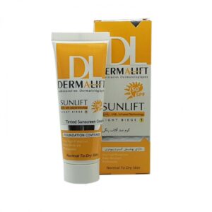 کرم ضد آفتاب SPF50 پوست خشک و معمولی درمالیفت 40 میلی لیتر