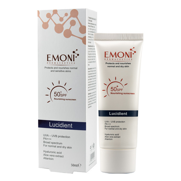 کرم ضد آفتاب حاوی SPF50 پوست خشک امونی 50 میلی لیتر